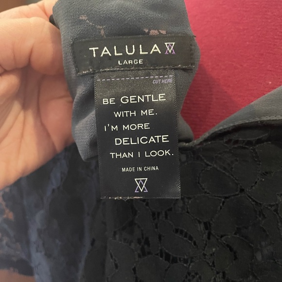 Talulah Black Lace Short Sleeve Blouse - Picture 6 of 8